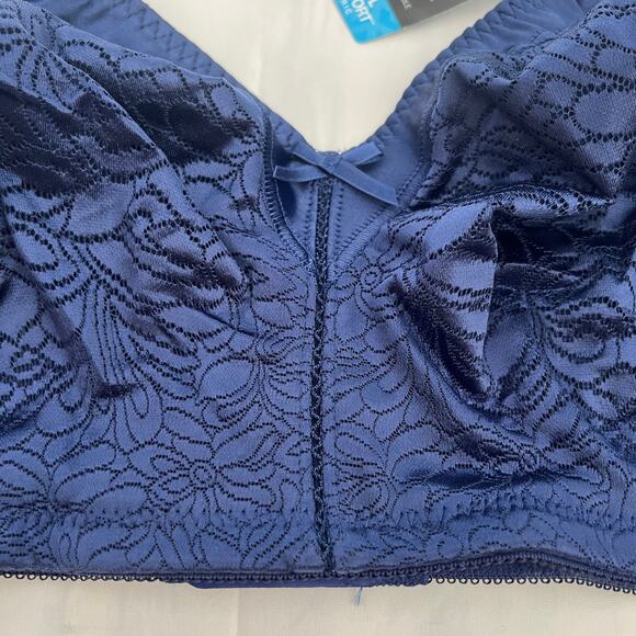 BaliWomen Double Support Wireless Lace Bra/Stay-in-Place Straps FullCoverage 42D - Picture 7 of 11